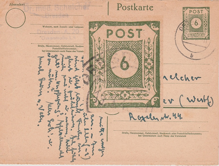 Typ B1a auf Karte vom Bogenunterrand